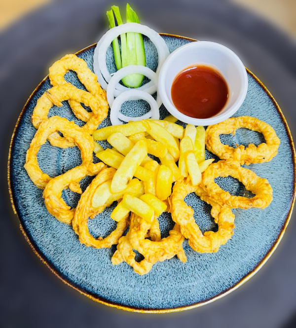 الحبار المقلي Squid Fried