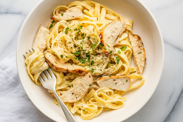 ألفريدو فيتوتشيني دجاج Alfredo Fettuccine Chicken