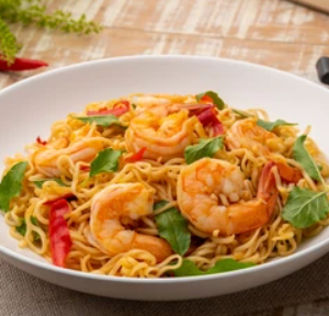 روبيان نودلز هاكا Shrimps Hakka Noodles