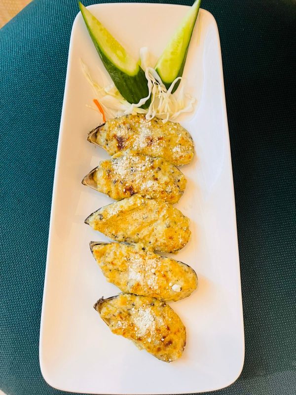بلح البحر المحشي Stuffed Mussels