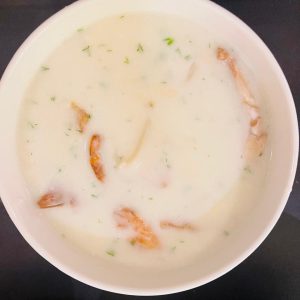 شوربة بولابيس بيضاء Bouillabaisse White Soup