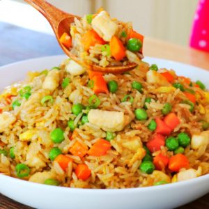 أرز مقلي بالدجاج Chicken Fried Rice